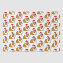 Cerdo en Guinea con un Sombrero de Papá Noel en lo