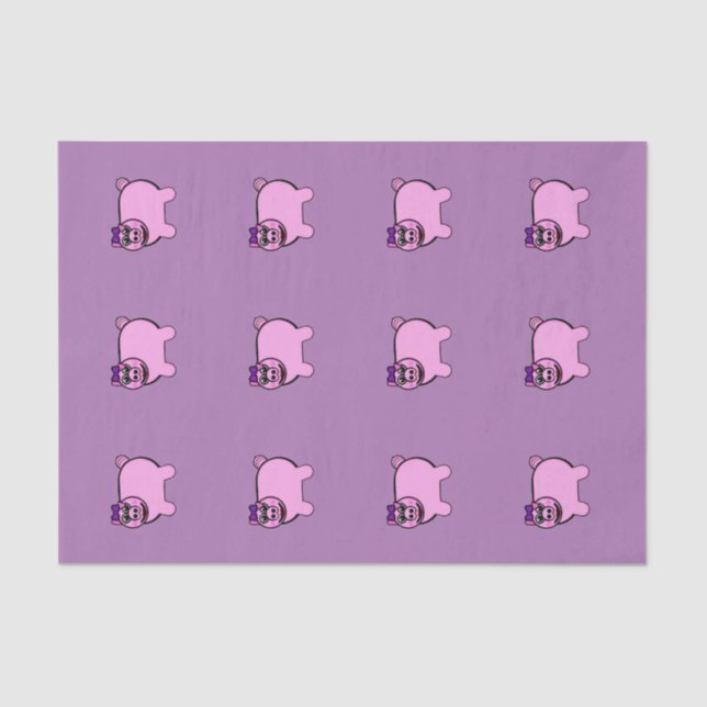 Papel De Seda Cerdo relleno femenino (Anverso)