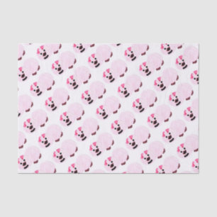 Papel De Seda Cerdo rosa