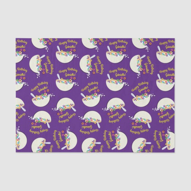 Papel De Seda Cereal Bowl Niños Sleepover Fiesta de Cumpleaños C (Anverso)