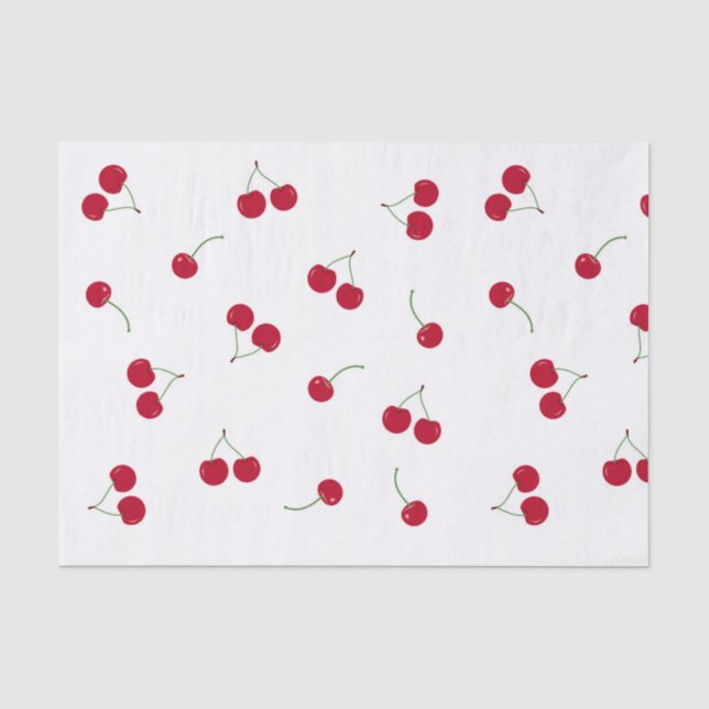 Papel De Seda Cereza Cerezas (Anverso)