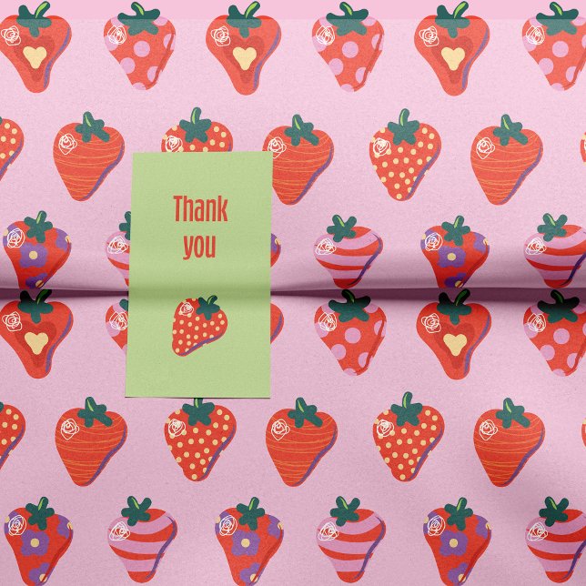 Papel De Seda Cereza de fresa ilustrada de Berry (Subido por el creador)
