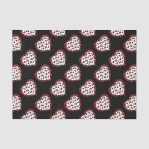 Papel De Seda Cerezas RAB Corazón de Estampado de Leopardo Rocka