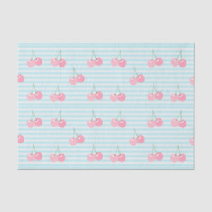 Papel De Seda Cerezas Rosadas Verano