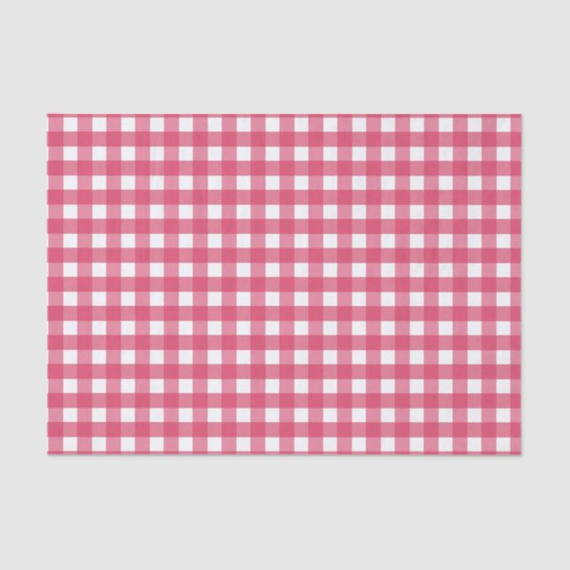 Papel De Seda Cerise gingham (Anverso)