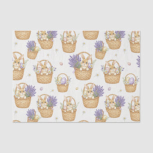 Papel De Seda Cesta de conejo de Pascua Patrón de huevo pastel