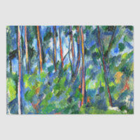 Cezanne - En los bosques, pintura famosa