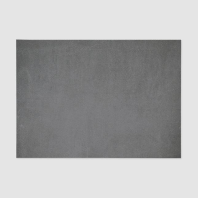 Papel De Seda Chalkboard Chalk Gray Rustic Minimal (Anverso)