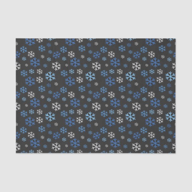 Papel De Seda Chalkboard Hanukkah Snowflakes (Anverso)