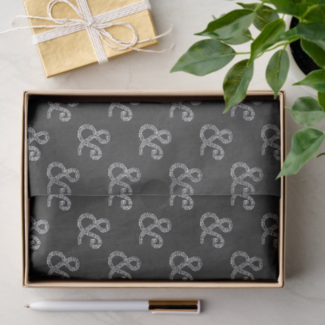 Papel De Seda Chalkboard Rustic Bridal Shower Mr & Mrs Fiesta (Regalo )