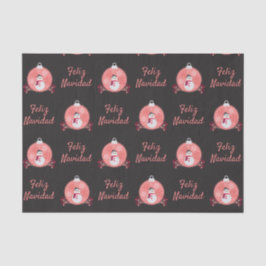 Papel De Seda Chalkboard Snowman Feliz Navidad