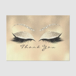 Papel De Seda Champaigne Bridal Gold Purpurina Gracias Ojos