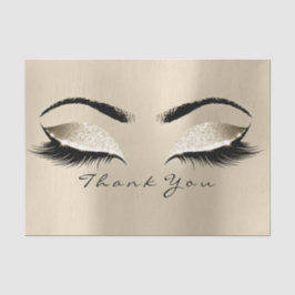 Papel De Seda Champaigne Sepia BridalGold Purpurina Gracias Ojos