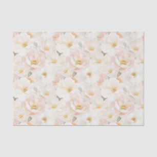 Papel De Seda Champán Flores Rosadas Despedida de Soltera