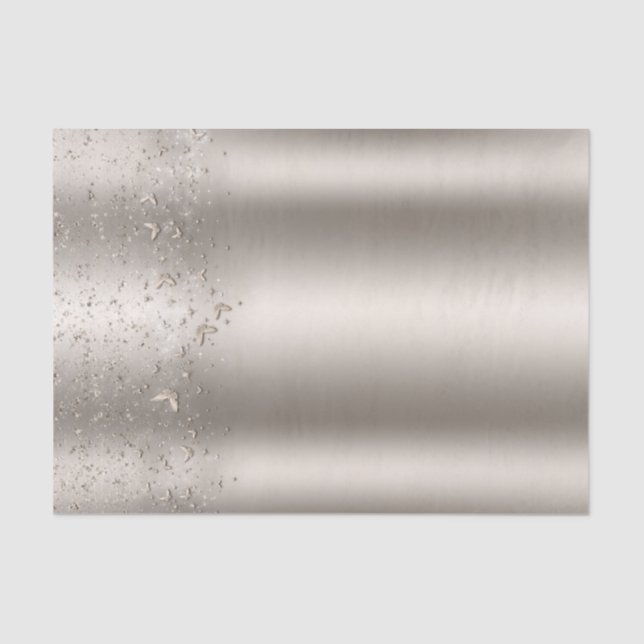 Papel De Seda Champán Shimmer Flutter Butterfly Sweet 16 Fiesta (Anverso)