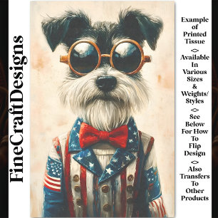 Papel De Seda Chaqueta estilo americano para perro Schnauzer CC9