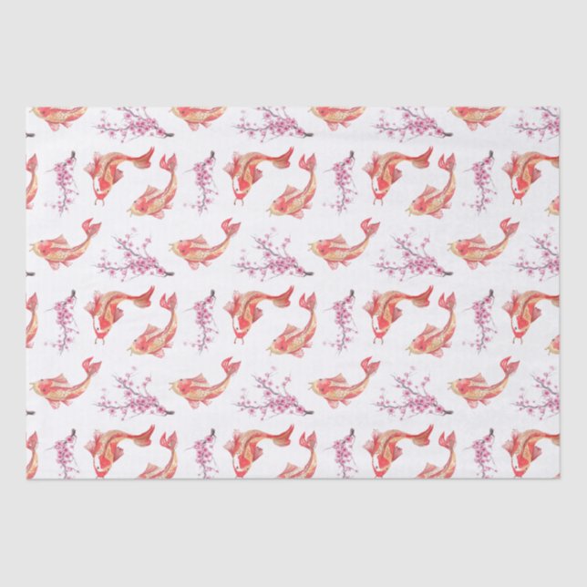 Papel De Seda Charca de Koi (Anverso)