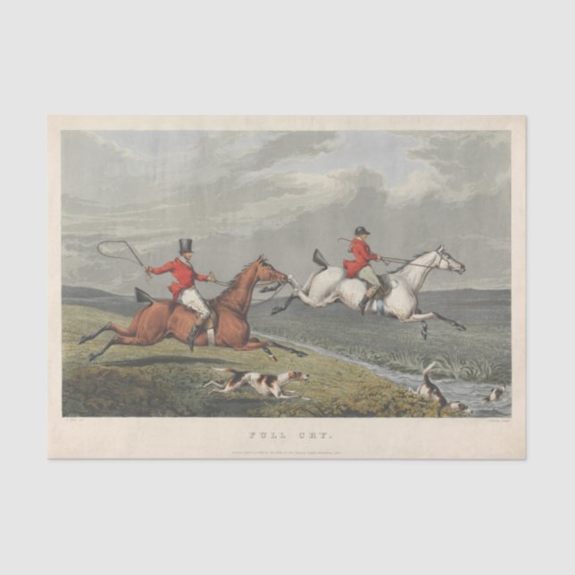 Papel De Seda Charles Bentley | Fox Hunting: Full Cry (Anverso)
