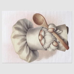 Papel De Seda Chef Cooking Gnome