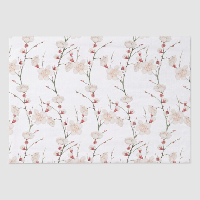 Papel De Seda Cherry Blossom Pattern Boho (Anverso)