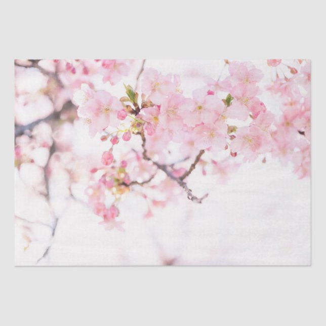 PAPEL DE SEDA: CHERRY BLOSSOMS TISSUE PAPER (Anverso)