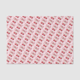 Papel De Seda Cherry Red Coquette Girly Pink