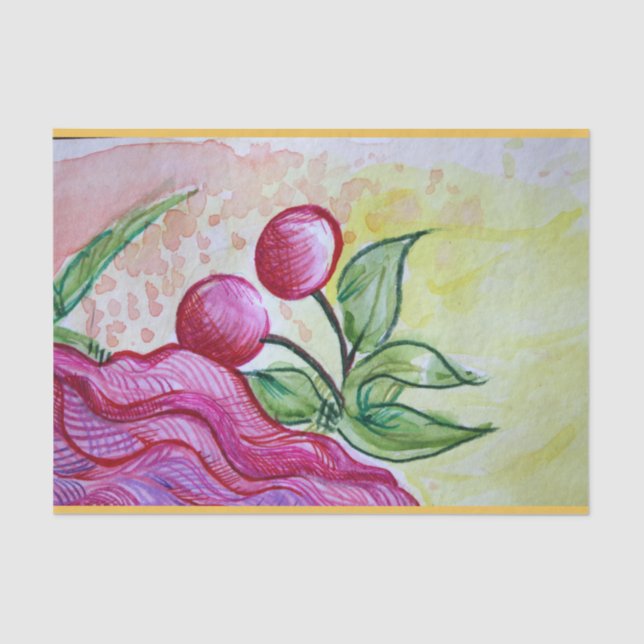 Papel De Seda Cherry retro (Anverso)