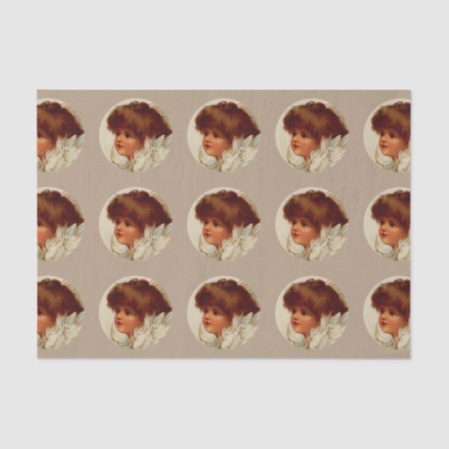 Papel De Seda Cherub Angel Tissue Paper (Anverso)