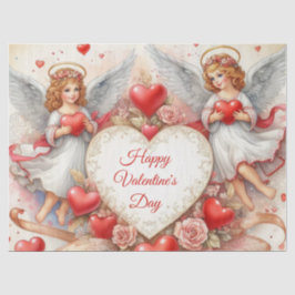 Papel De Seda Cherub Angels Valentines Day
