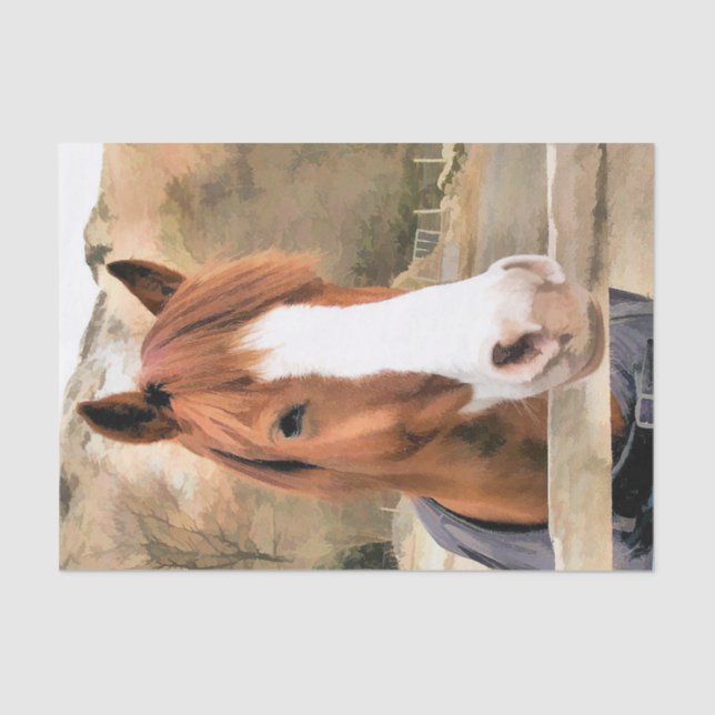 PAPEL DE SEDA CHESTNUT HORSE (Anverso)