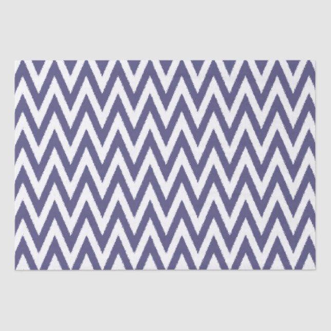 Papel De Seda Chevron blanco púrpura (Anverso)