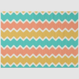 Papel de seda Chevron colorido