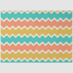 Papel de seda Chevron colorido