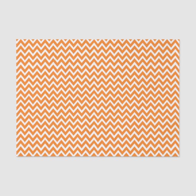 Papel De Seda Chevron Naranja (Anverso)