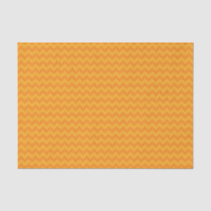 Papel De Seda Chevron, Naranja brillante de Halloween