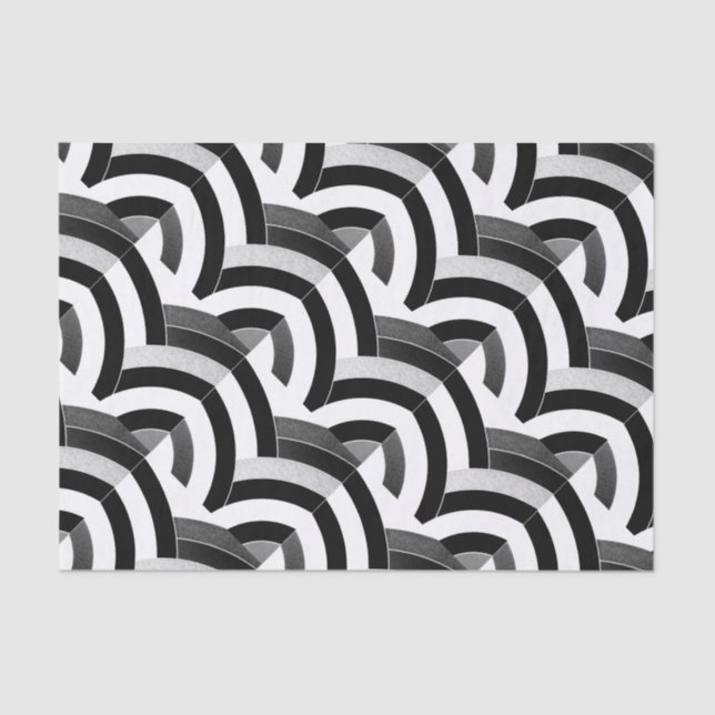 Papel De Seda chevrons de moda contemporánea (Anverso)