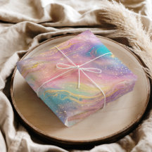 Chic Abstract Pastel Glitter Color Pattern