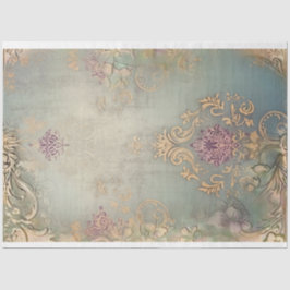 Papel De Seda chic desgastado, patrones demask, arte con efecto 