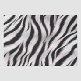 Papel De Seda Chic Despedida de Soltera Estampado Animal Cebra
