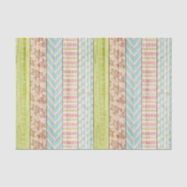Papel De Seda Chic Rosa Floral Rústico Madera Cottage Deslucido