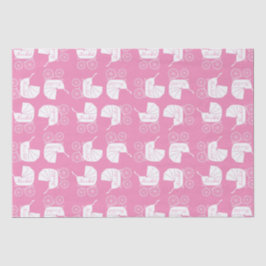Papel De Seda Chica Baby Shower Cute Rosa Vintage