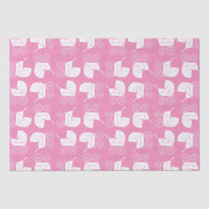 Papel De Seda Chica Baby Shower Cute Rosa Vintage