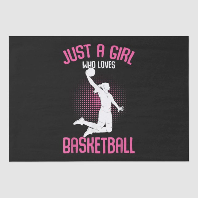Papel De Seda Chica Baloncesto Mujeres (Anverso)
