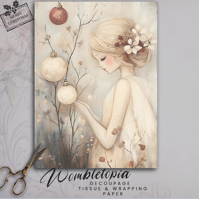 Papel De Seda Chica caprichoso con adornos navideños Desnuda (Subido por el creador)