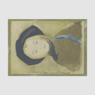 Papel De Seda Chica con cinta azul, Helene Schjerfbeck