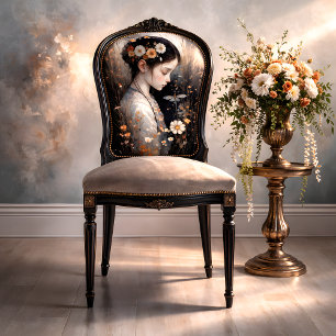 Papel De Seda Chica con Flores y desconexión de la libélula