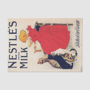 Papel De Seda Chica con gatos, póster vintage, Alexandre Steinle