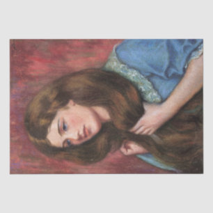 Papel De Seda Chica con hermoso pelo largo y marrón