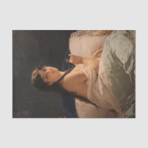 Papel De Seda Chica con Medallón (por Gerolamo Induno)