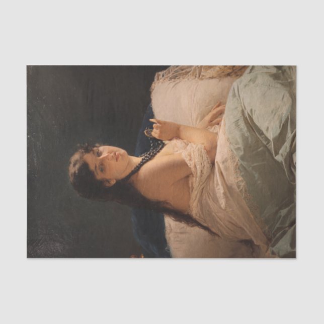 Papel De Seda Chica con Medallón (por Gerolamo Induno) (Anverso)